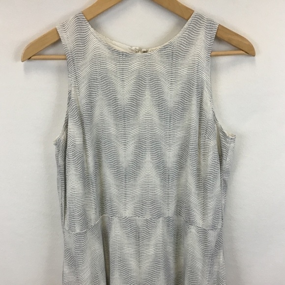 GAP Chevron Print Sleeveless Tie Waist Dress. - Picture 4 of 13